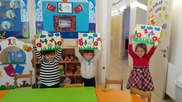 Adana Okyanus Koleji Anaokulu Öğrencileri Yetenek Dersinde