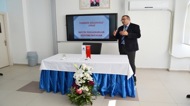 Adana Okyanus Koleji'nde Yazar Metin Özdamarlar Söyleşisi