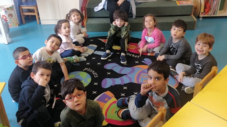 Ataşehir Okul Öncesi İnciler Grubu öğrencileri Fun with English Dersinde