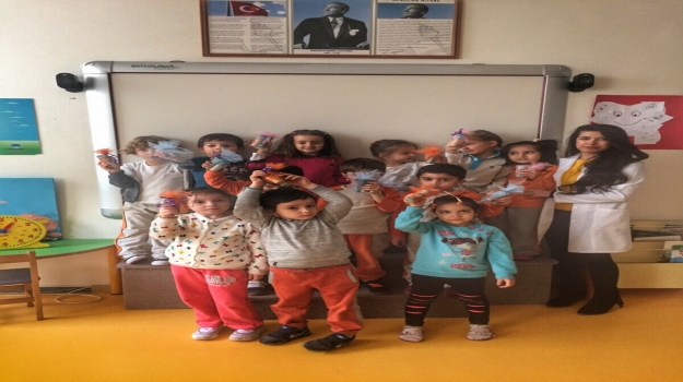Bahçeşehir Okyanus Koleji Okul Öncesi İlkokula Hazırlık Çalışmasında.