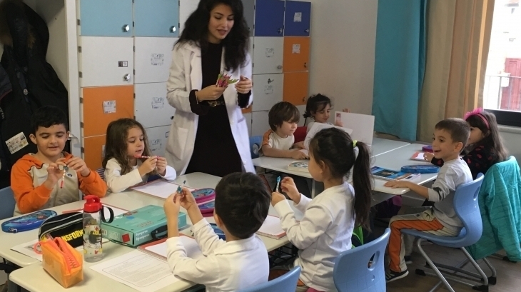 Çekmeköy Okyanus Koleji Okul Öncesi Yıldızlar Grubu İlkokul Okuma Yazmaya Hazırlık Dersinde