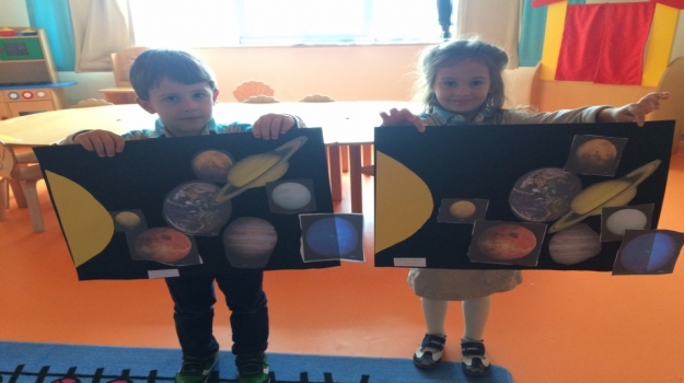 Kemerburgaz Okul Öncesi Yunuslar Grubu Gezegenleri Öğreniyor