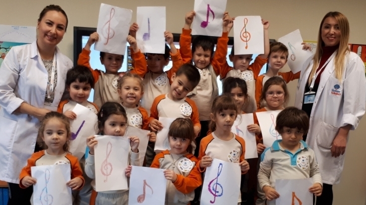 Mavişehir Okyanus Koleji Okul Öncesi İnciler Grubu Haftanın Müzisyeni Seçildi
