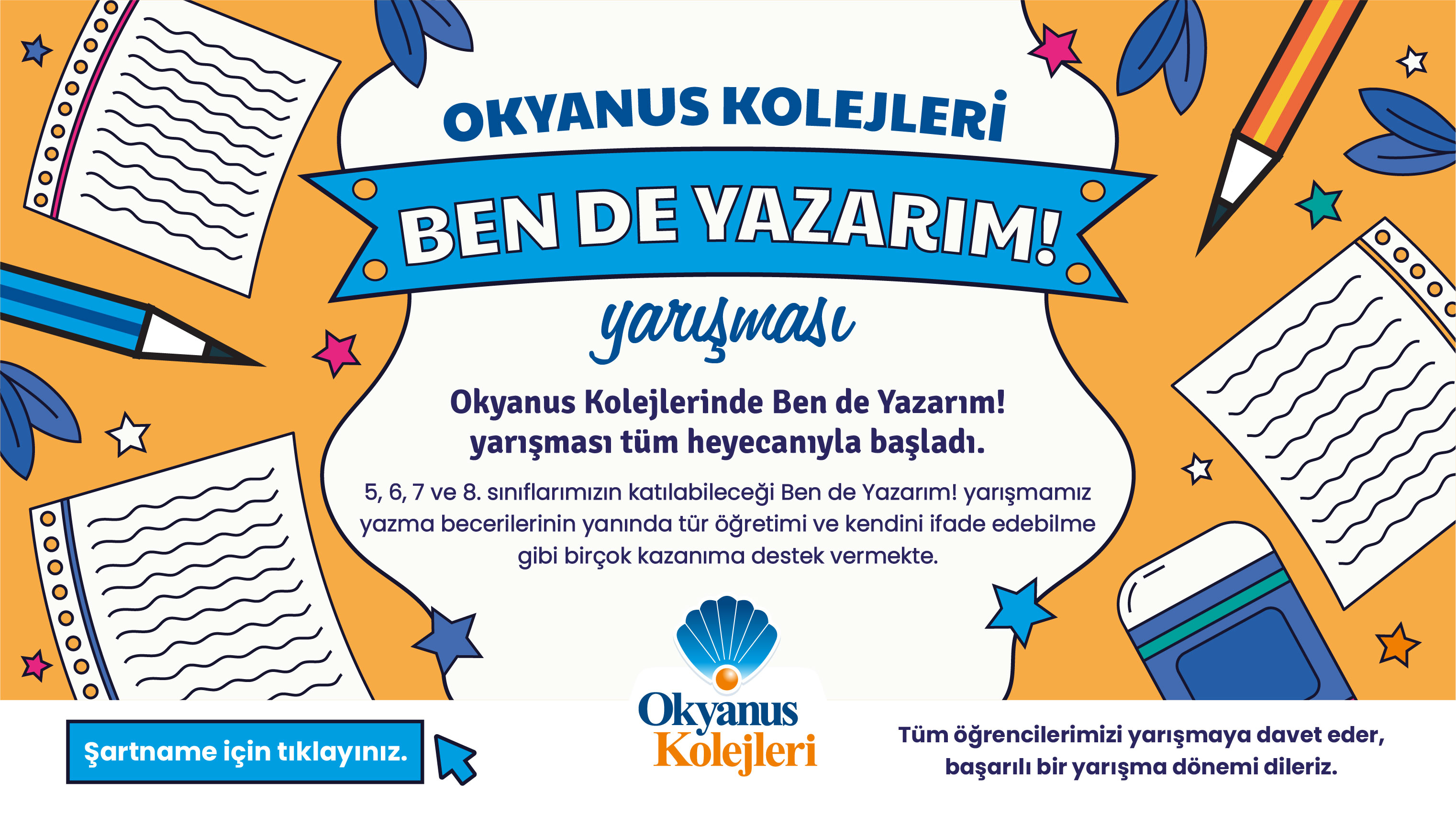 Okyanus Kolejleri'nde Ben de Yazarım!