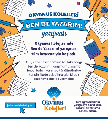 Okyanus Kolejleri'nde Ben de Yazarım!