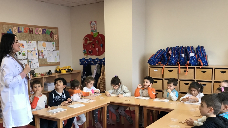 Özel Çekmeköy Okyanus  Okul Öncesi Gökkuşağı  Grubu öğrencileri Düşünme Becerileri  Dersinde
