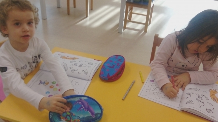 Sancaktepe Okyanus Koleji Okul Öncesi Güneş Grubu Öğrencileri Okuma Yazmaya Hazırlık Etkinliğinde