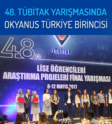 48. Tübitak Yarışması Ödülleri Okyanus Koleji'nin