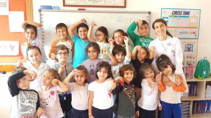 Ataşehir Okul Öncesi Yıldızlar sınıfı Fun With English Dersinde