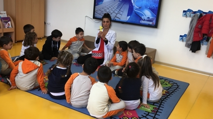 Beykent Okyanus Koleji Okul Öncesi Balıklar Grubu Okuma Yazma Etkinliğinde