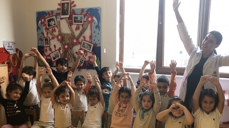 Beykent  Okyanus Koleji Okul Öncesi Gökkuşağı  Grubu  Sanat Etkinliğinde