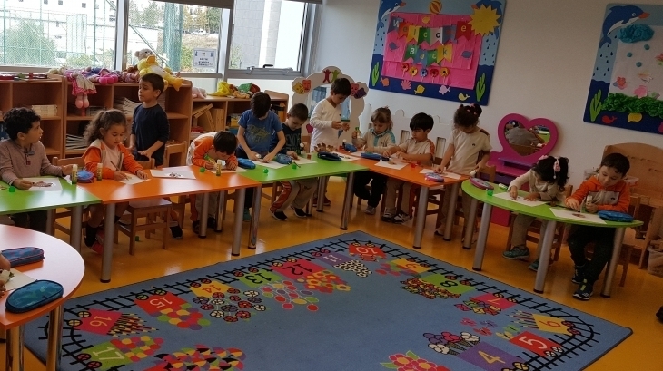 Beykent Okyanus Koleji Okul Öncesi Güneş Grubu Öğrencileri Sanat Etkinliğinde