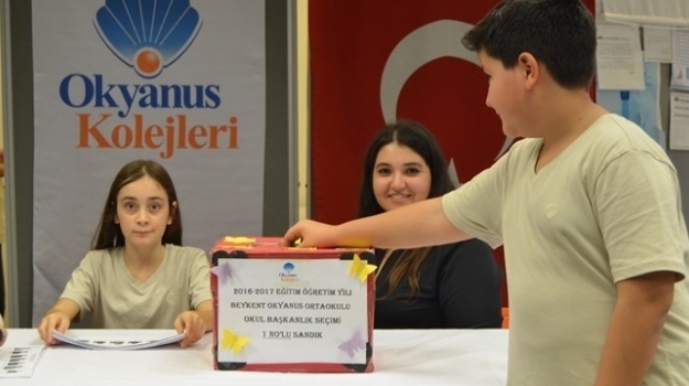 Beykent Okyanus Koleji Ortaokul Öğrencileri Okul Başkanını Seçti