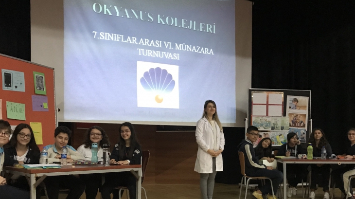 Beylikdüzü Okyanus Ortaokulu 7. Sınıflar Arası Münazara Turnuvası