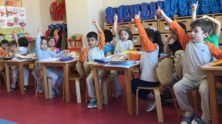 Çekmeköy Okul Öncesi Yıldızlar Grubu Okuma-Yazma Hazırlık Etkinliğinde