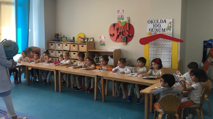Çekmeköy Okyanus Koleji, Okul Öncesi Balıklar Grubu Bütünleştirilmiş Türkçe ve Okuma-Yazmaya Hazırlık Çalışmalarında
