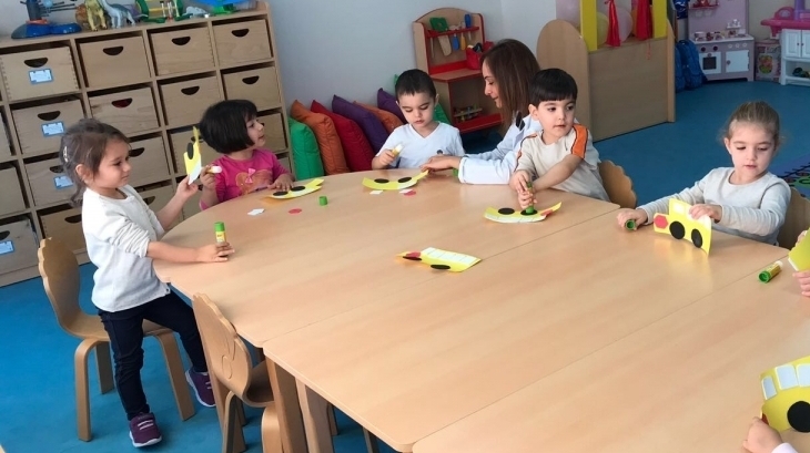 Çekmeköy Okyanus Koleji, Okul öncesi Çiçekler Grubu İngilizce Dersinde