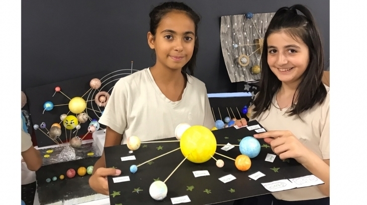 Eryaman Okyanus Koleji Ortaokul Kademesi 6. Sınıf Öğrencileri Güneş Sistemini Modellediler