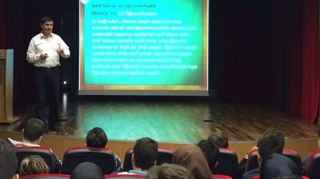 Fatih Anadolu Lisesi 9.Sınıf Öğrencilerine Orta Öğretim Yönetmeliği Semineri Verildi
