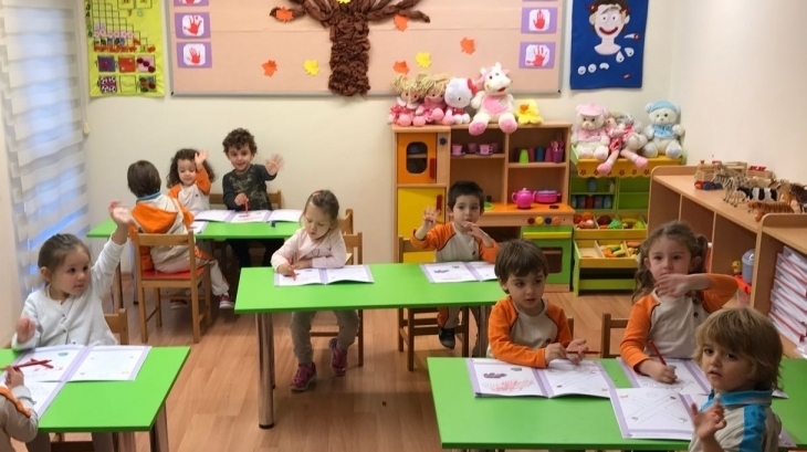 Fatih Okyanus Koleji Okul Öncesi  Kuşlar Grubu Okuma Yazma Dersinde