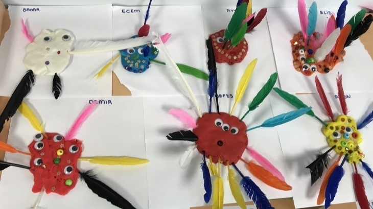 Halkalı Okul Öncesi Balıklar Grubu Öğrencileri Sanat Etkinliğinde
