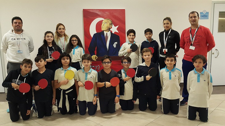 İncek Okyanus Koleji Cumhuriyet Bayramı 'Masa Tenisi Turnuvası"