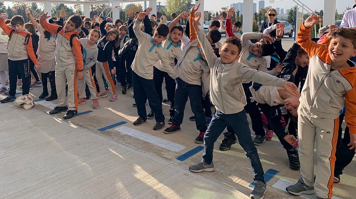 İncek Okyanus Koleji Öğrencileri Sabah Sporunda...