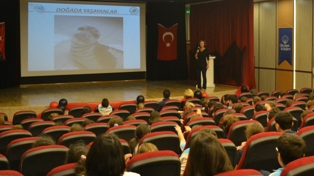 Mavişehir Okyanus Ortaokulu Öğrencileri 4 Ekim Hayvanları Koruma Günü Sunumunu İzledi