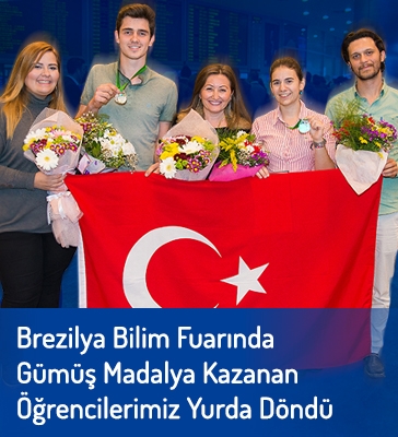 Öğrencilerimiz Brezilya Bilim Fuarında Gümüş Madalya Kazandılar