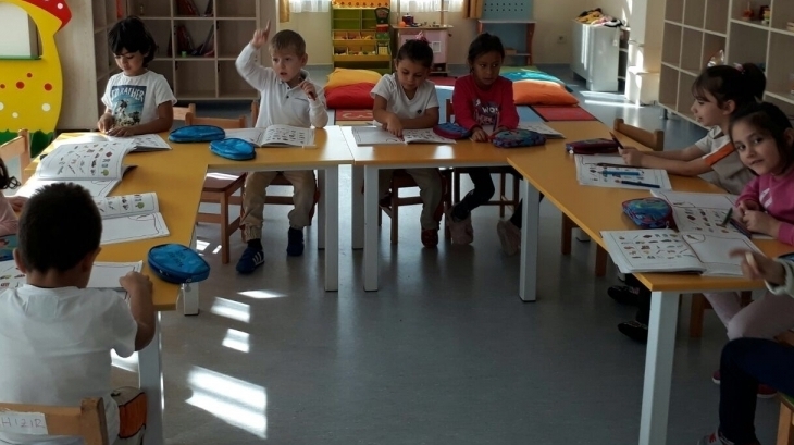 Sancaktepe Okyanus Koleji Okul Öncesi Yıldızlar Grubu Öğrencileri Okuma Yazmaya Hazırlık Etkinliğinde