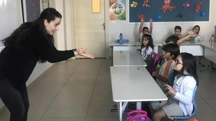 Eryaman Okyanus Koleji İlkokul Kademesi 1. Sınıf Öğrencileri İngilizce Dersinde Şarkılarla Etkinlikte