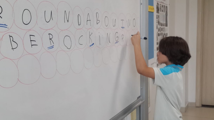 Eryaman Okyanus Koleji İlkokul Kademesi 4. Sınıflar Word Chain Etkinliğinde