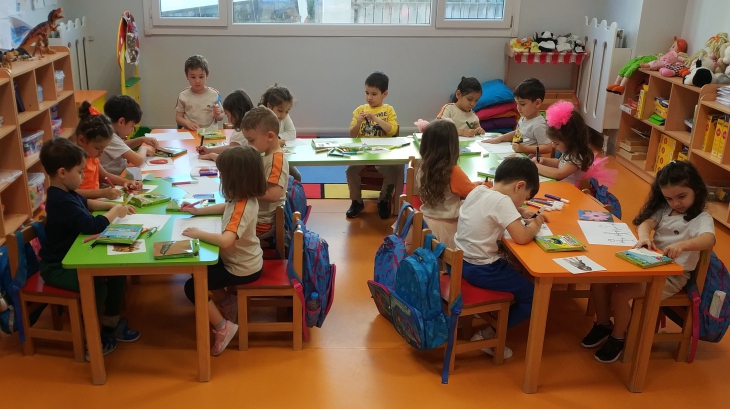 Halkalı Okul Öncesi Deniz Yıldızı Grubu Türkçe Dersinde