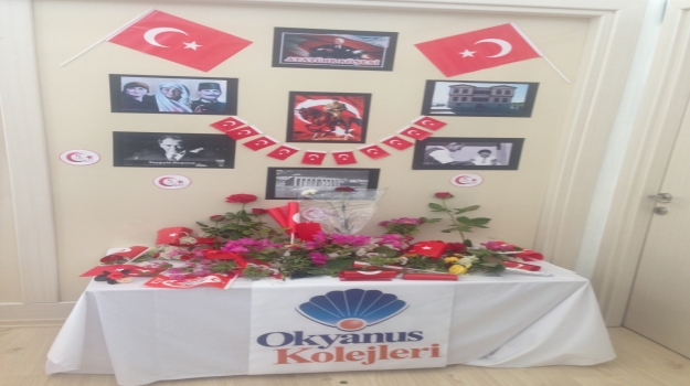 Adana Okyanus Koleji Anaokulu Öğrencileri 10 kasım ATATÜRK 'ü Saygı ile Andı...