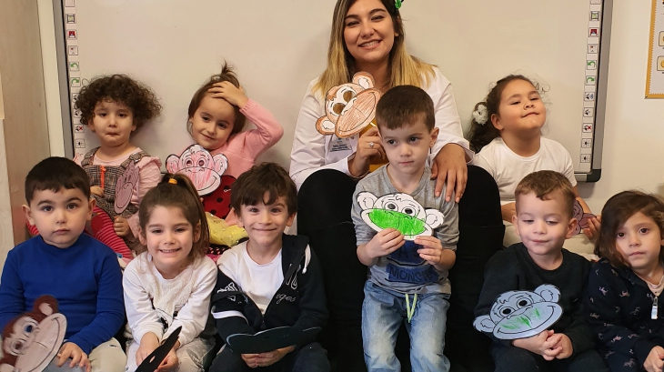 Ataşehir Okul Öncesi Kuşlar Grubu Fun With English Dersinde