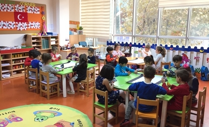 Güneşli Okyanus Koleji Okul Öncesi Gökkuşağı Grubu Türkçe Dil Etkinliğinde
