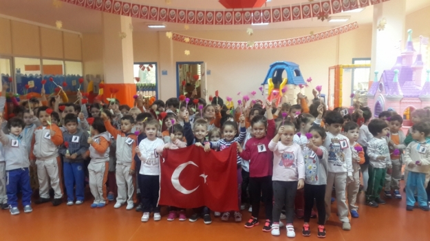 Güneşli Okyanus Koleji Okul Öncesi Öğrencileri İle 10 Kasım Atatürk'ü Anma Töreni Düzenledi.