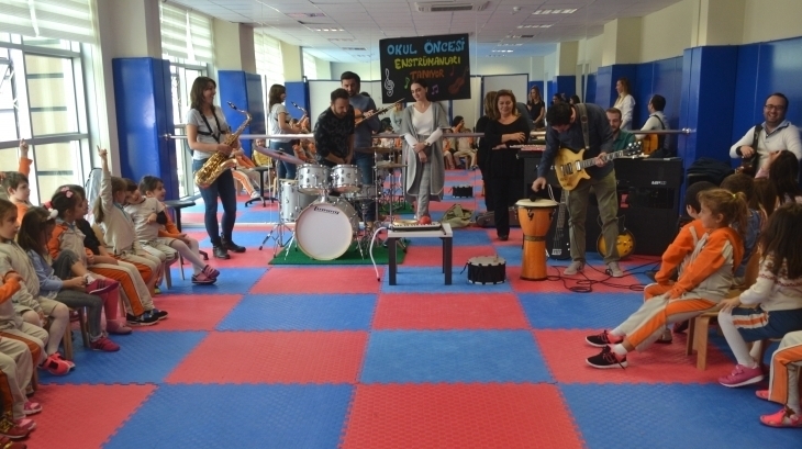 Mavişehir Okyanus Koleji Okul Öncesi Öğrencileri Müzik Aletlerini Tanıyor