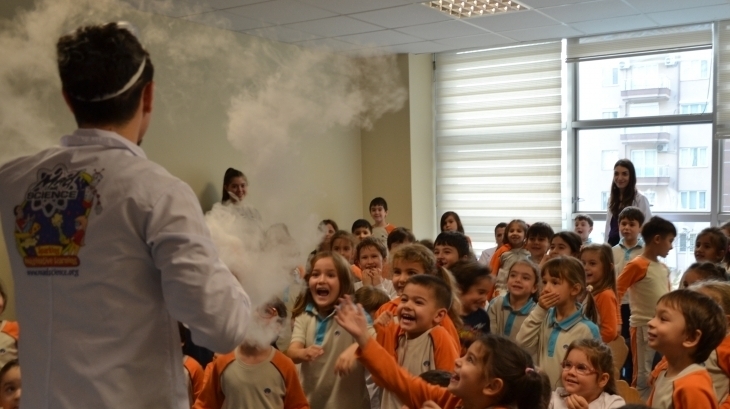 Mavişehir Okyanus Koleji Okul Öncesi Öğrencileri Mad Science Etkinliğinde Bilim İle Buluştu