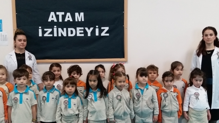 Mimarsinan Okyanus Koleji Okul Öncesi Kademe Öğrencileri On Kasım Atatürk’ü Anma Töreninde