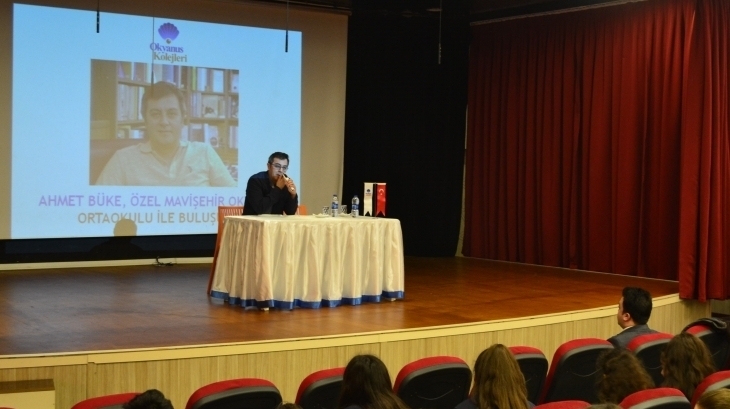 Mavişehir Okyanus Koleji Ortaokul Kademesi Öğrencileri Yazarımız Ahmet Büke İle Buluştu