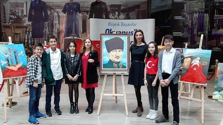 Ankara İncek Okyanus Koleji 18 Mart Çanakkale Zaferi One Tower AVM Sergisi