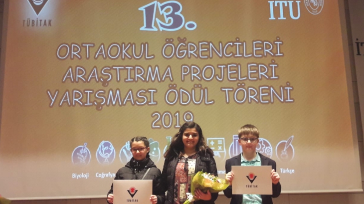 Bahçeşehir Okyanus Koleji Ortaokul kademesi ''TÜBİTAK'' Projesi