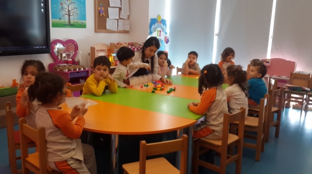 Beykent Okyanus Koleji Okul Öncesi Çiçekler Grubu Öğrencileri Matematik Etkinliğinde