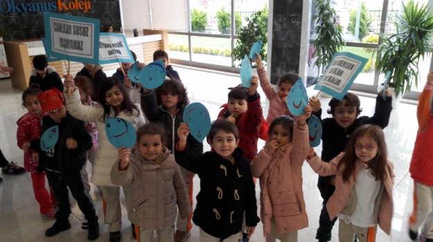Beykent Okyanus Koleji Okul Öncesi Gokkusagi ve Güneş Grupları 22 Mart Dünya Su Gününü Kutladı
