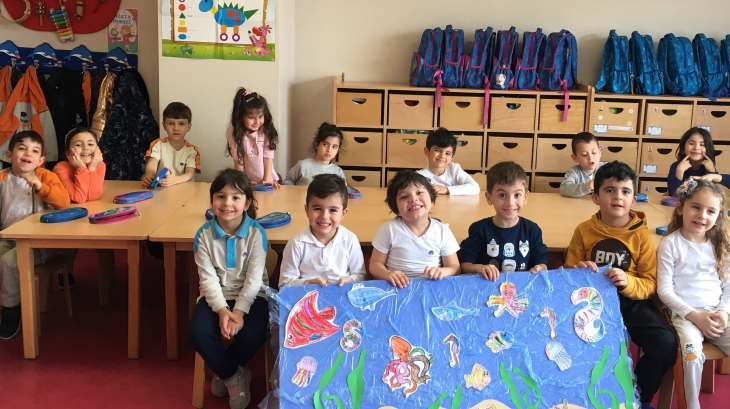 Çekmeköy Okul Öncesi Yıldızlar Grubu İngilizce Dersinde