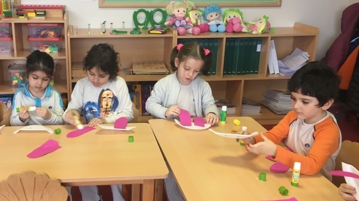 Çekmeköy Okyanus Koleji Okul Öncesi Yıldızlar Grubu Sanat Etkinliğinde
