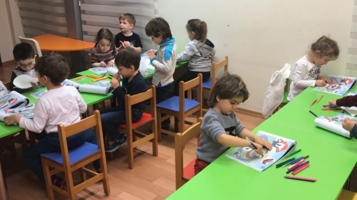 Fatih Okyanus Koleji Okul Öncesi Kuşlar Grubu İngilizce Dersinde