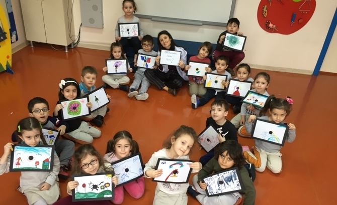 Güneşli Okyanus Koleji Okul Öncesi Gökkuşağı Grubu Türkçe Dil Etkinliğinde