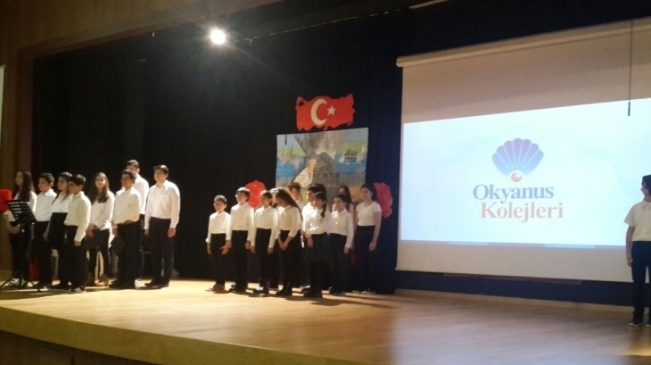 İncek Okyanus Koleji'nde 18 Mart Çanakkale Zaferi töreni yapıldı.